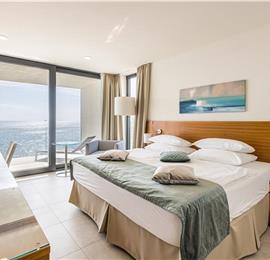 3 x 5 bedroom seafront villa with heated infinity pool near Rogoznica, sleeps 10